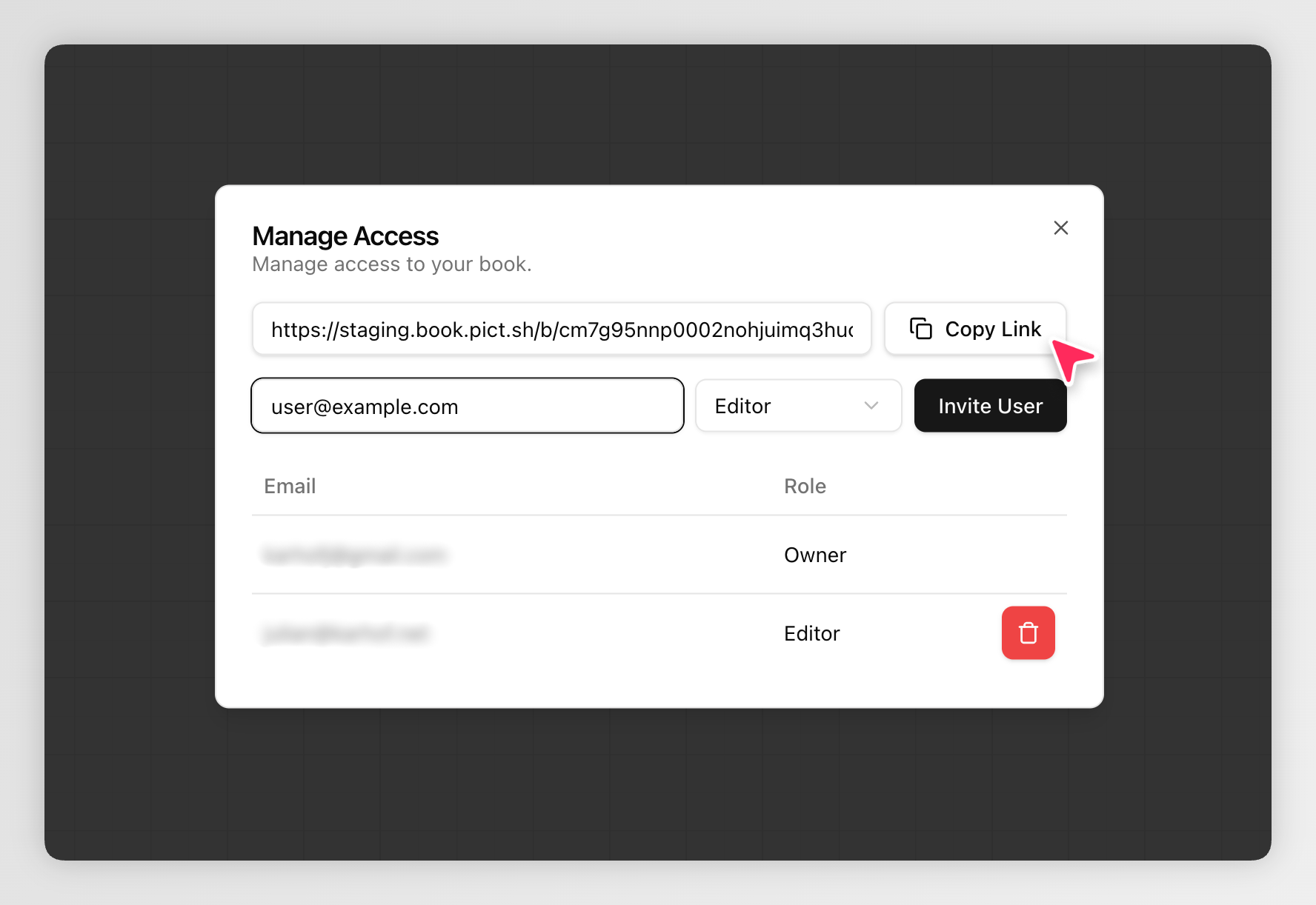 Access Modal
